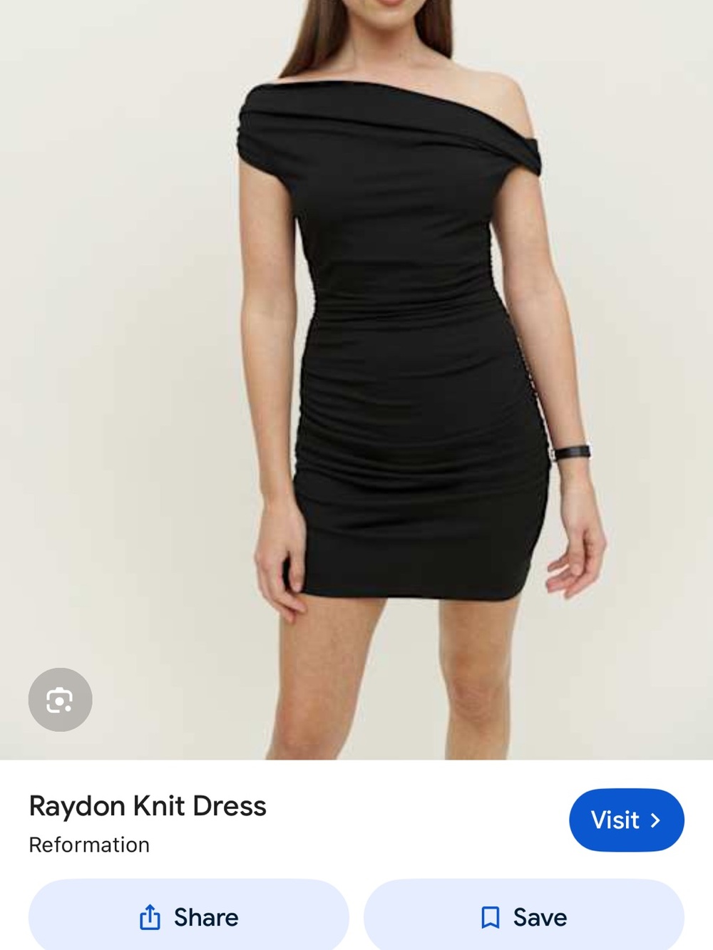 Reformation Black Raydon Knit dress M NWT
